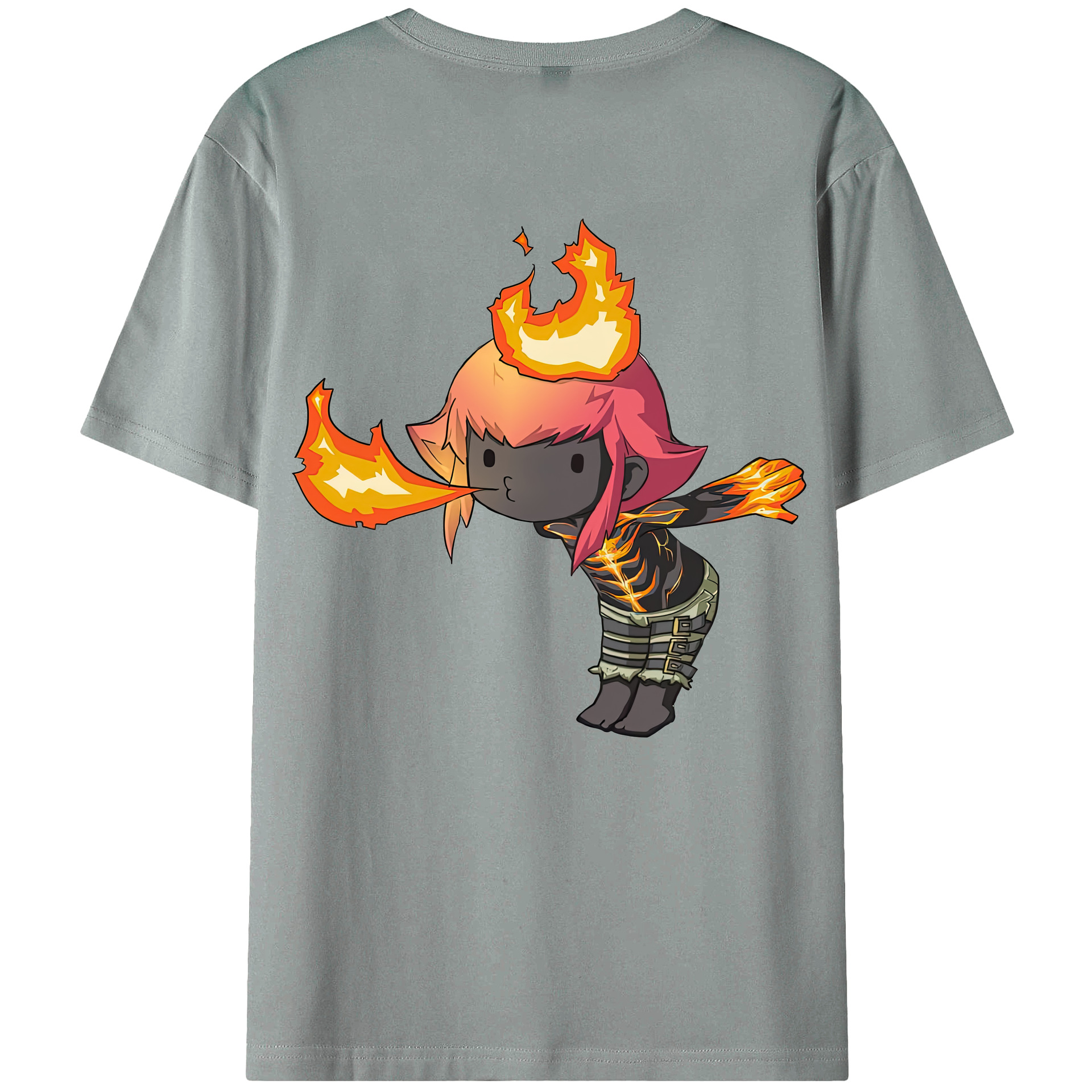 （画像用） リーグ・オブ・レジェンド League of Legends LOL 綿100％ メンズ半袖Tシャツ（バックプリント） 通気性